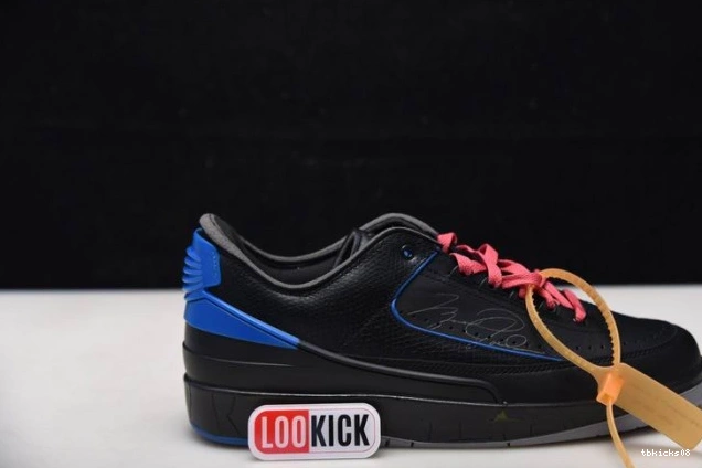 Rep TBkick Jordan 2 DJ4375-004 Black SP Off-White Retro Blue Low 0815